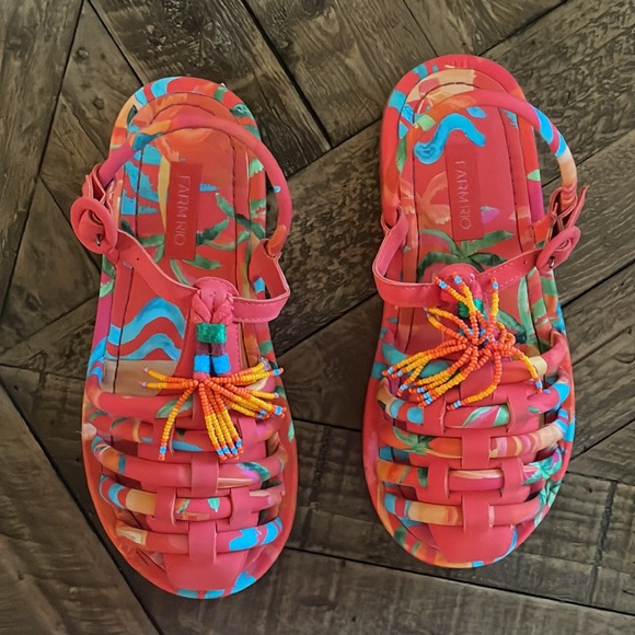 New Farm Rio Tropical Beaded Sandal - Picture 2 of 6